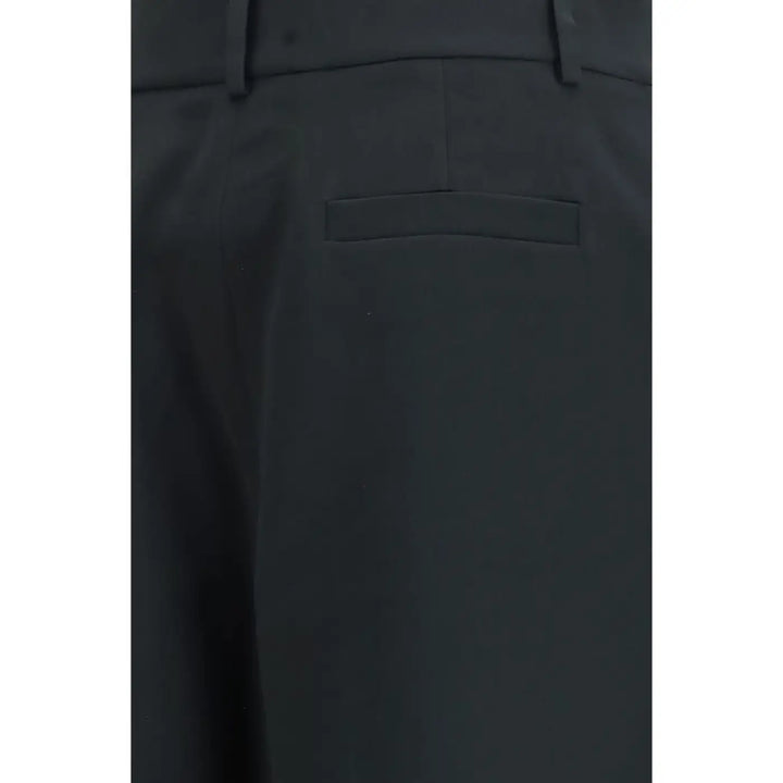 Giorgio Armani Black Silk Casual Pants