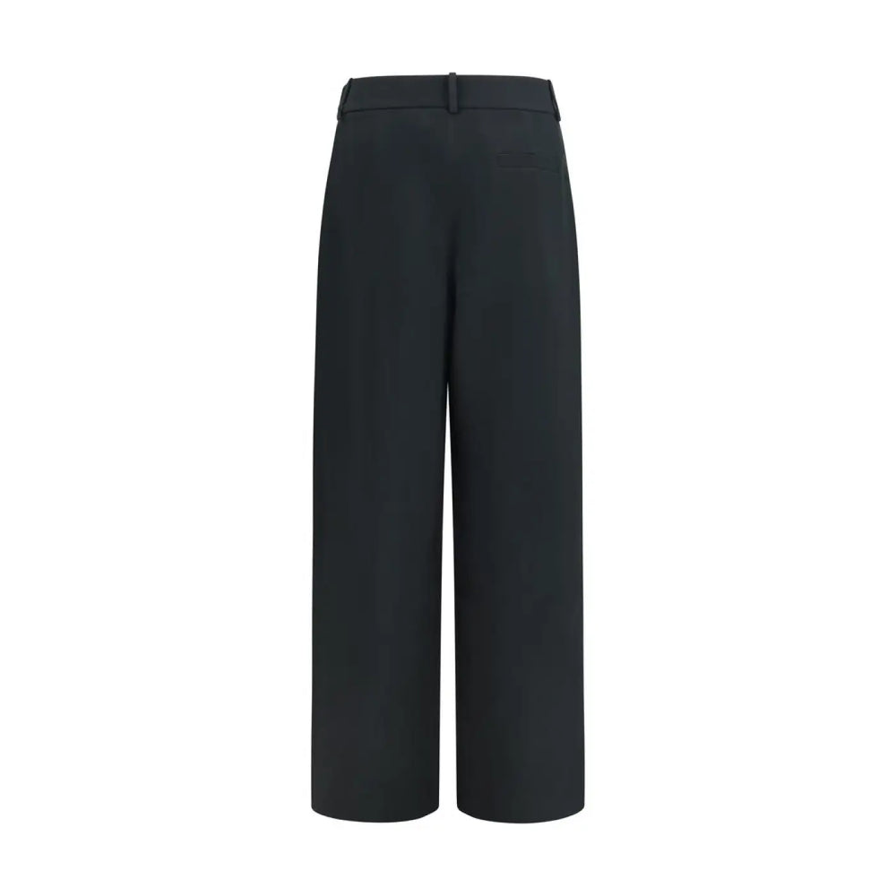 Giorgio Armani Black Silk Casual Pants