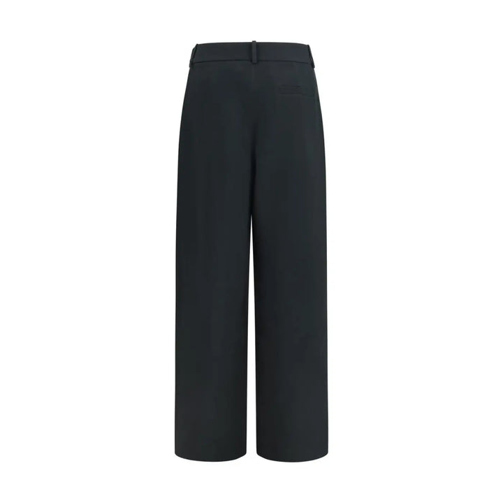 Giorgio Armani Black Silk Casual Pants