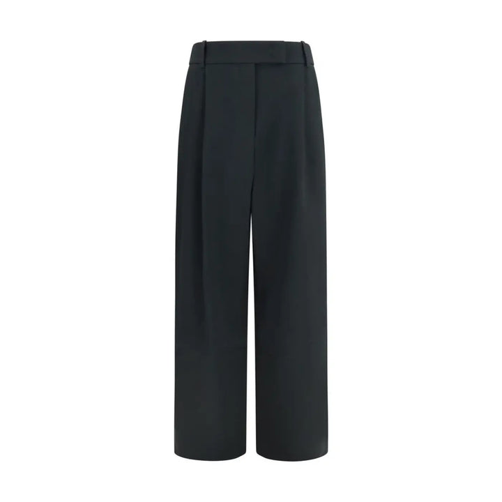Giorgio Armani Black Silk Casual Pants