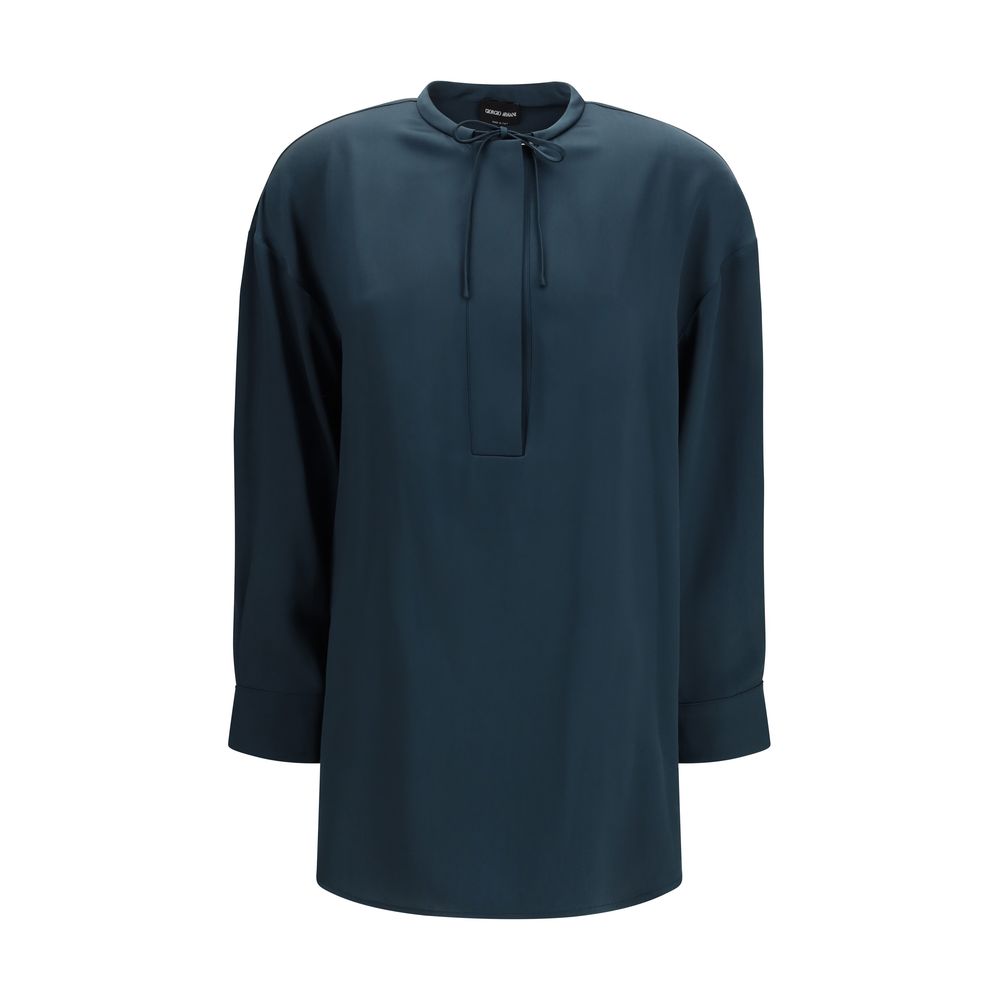 Giorgio Armani Blouses - Women’s Blue Silk Blouse
