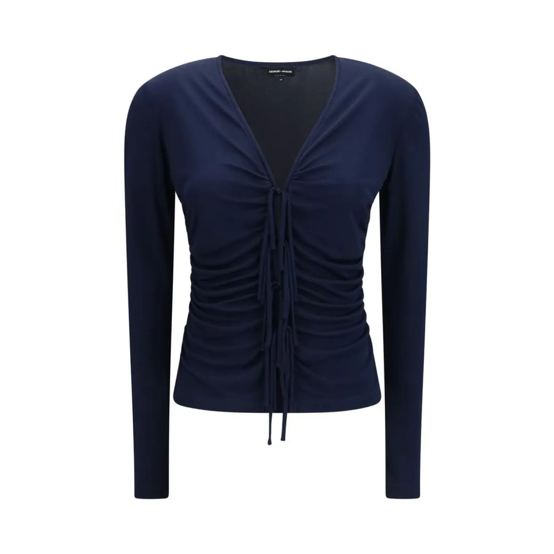 Giorgio Armani Blue Viscose Shirt