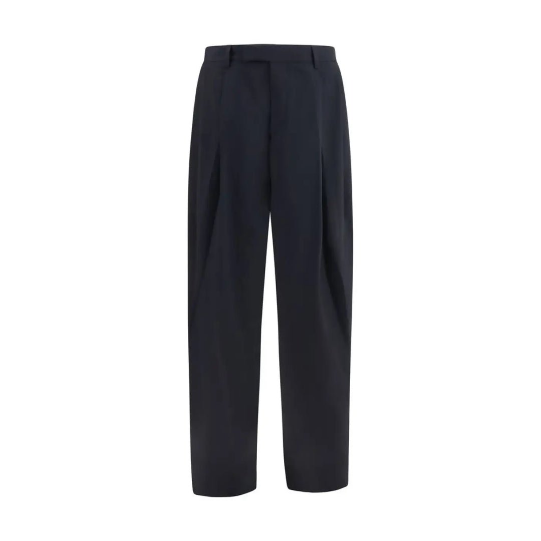 Giorgio Armani Blue Wool Oves Aries Dress Pants
