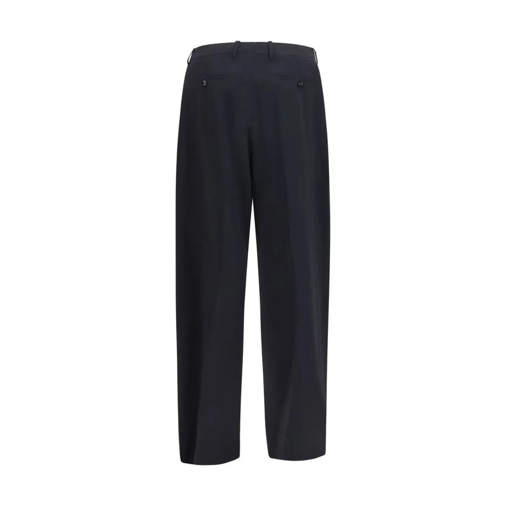 Giorgio Armani Blue Wool Oves Aries Dress Pants
