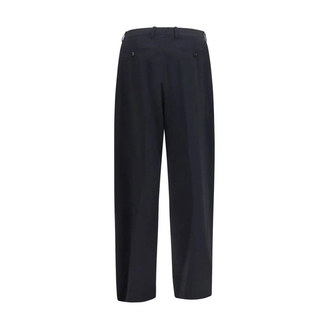 Giorgio Armani Blue Wool Oves Aries Dress Pants