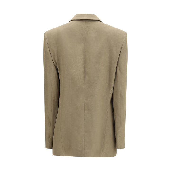 Giorgio Armani Sport Jackets - Brown Linen Coat