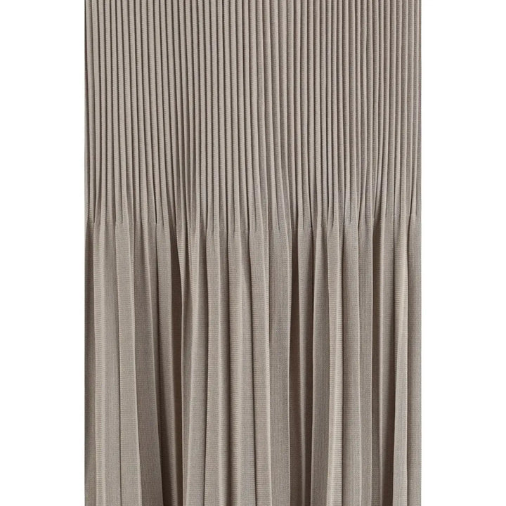 Giorgio Armani Gray Viscose Midi Skirt