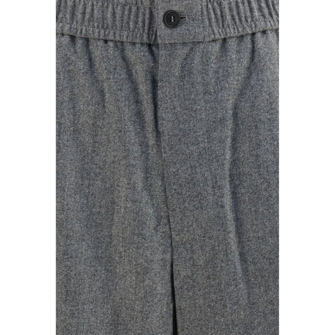 Giorgio Armani Gray Wool Oves Aries Casual Pants