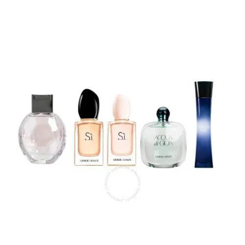 Giorgio Armani Variety 5 Piece Mini Gift Set Featuring Si Eau Women’s Sets