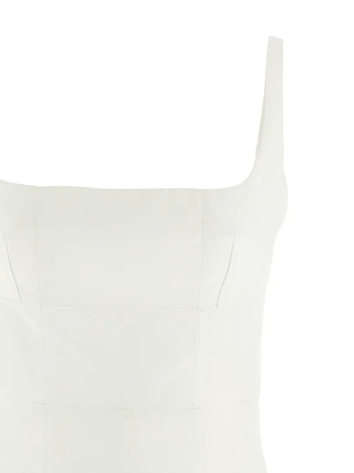 Giovanni Bedin White Poplin Short Dress