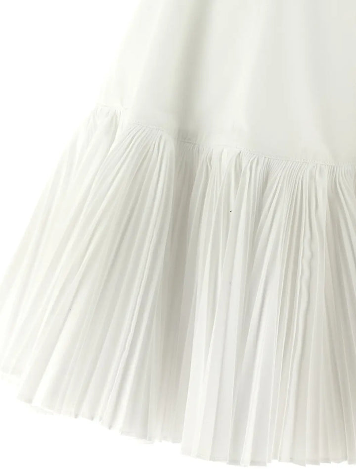 Giovanni Bedin White Poplin Short Dress