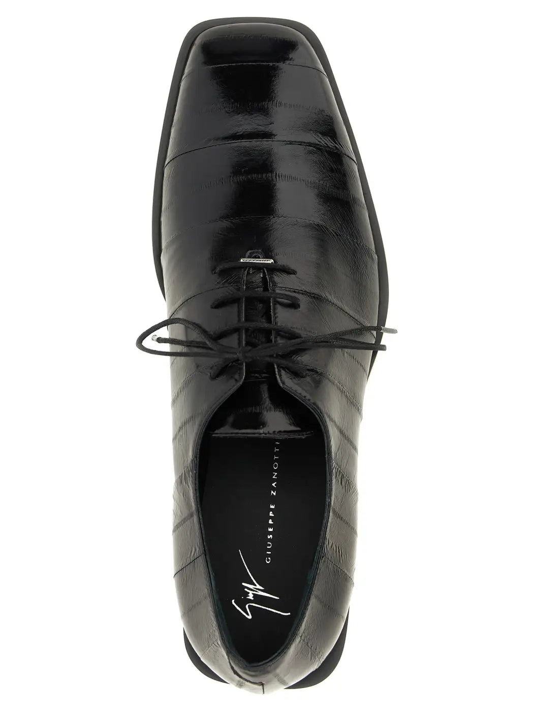 Giuseppe Zanotti Black Leather Oxfords and Derbies