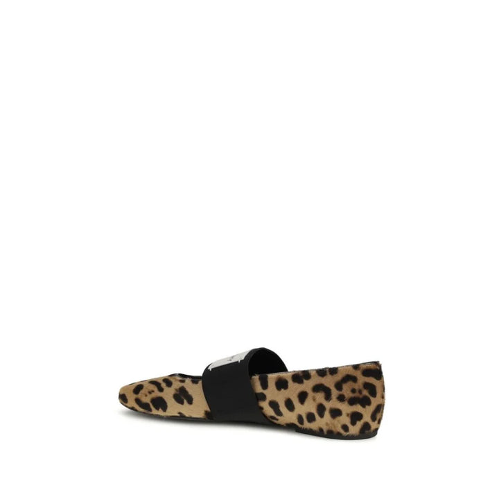 Givenchy Beige Calf Leather Bos Taurus Ballet Flats