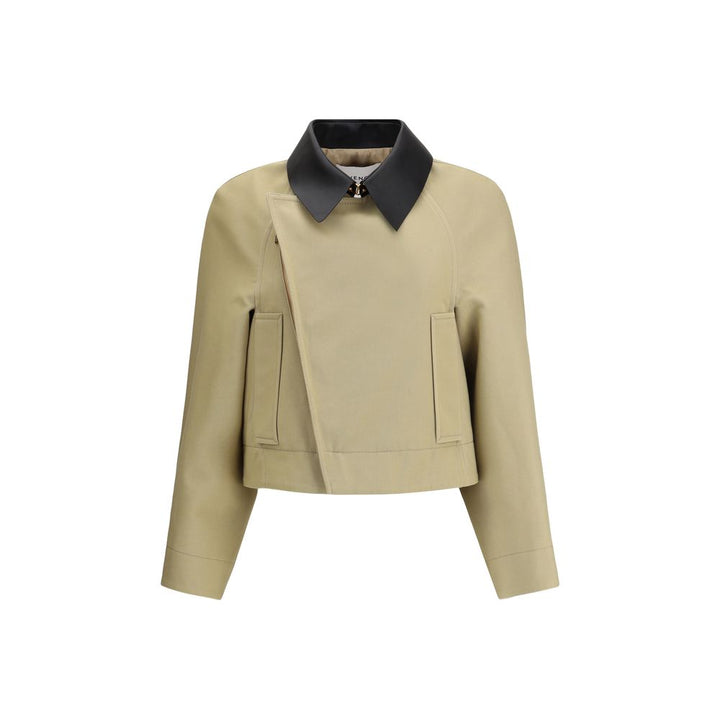 Givenchy - Beige Cotton Leather Jacket