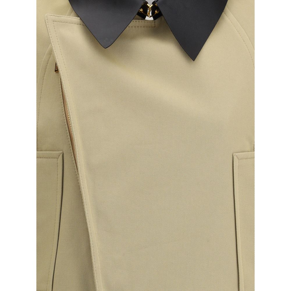 Givenchy - Beige Cotton Leather Jacket