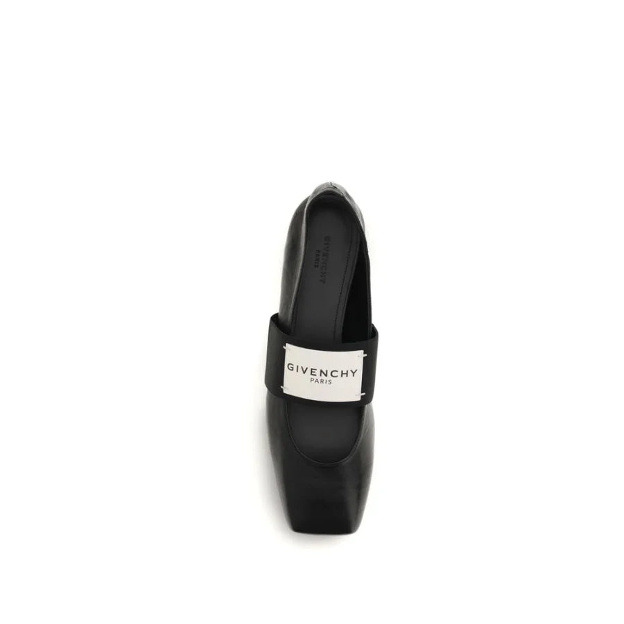 Givenchy Black Lamb Ovis Aries Ballet Flats