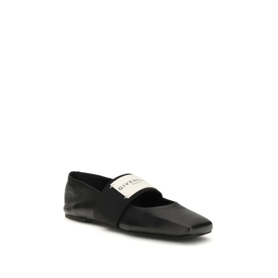 Givenchy Black Lamb Ovis Aries Ballet Flats