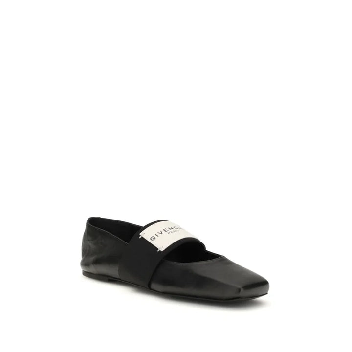 Givenchy Black Lamb Ovis Aries Ballet Flats