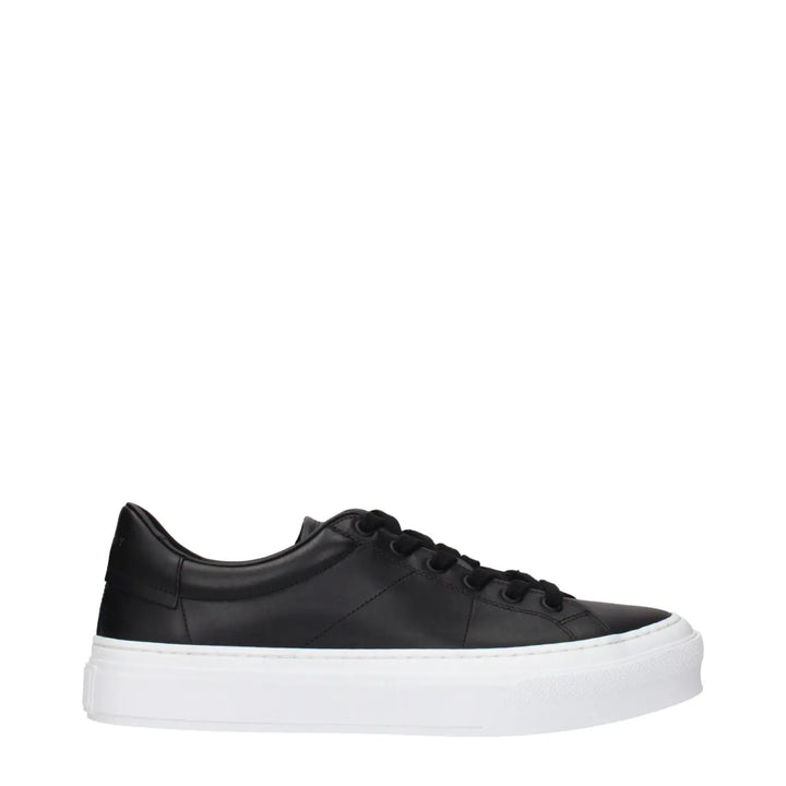 Givenchy Black Leather Low Top Sneakers