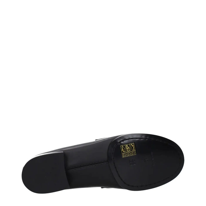 Givenchy Black Leather Slip-on Loafers
