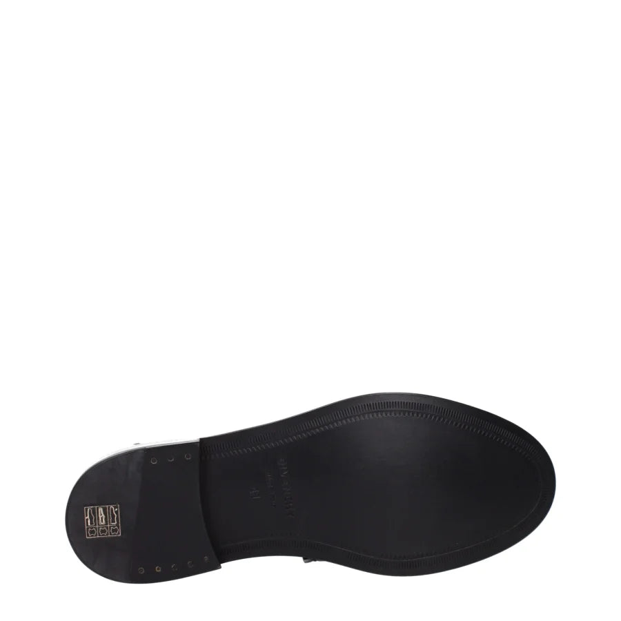 Givenchy Black Leather Slip-On Loafers