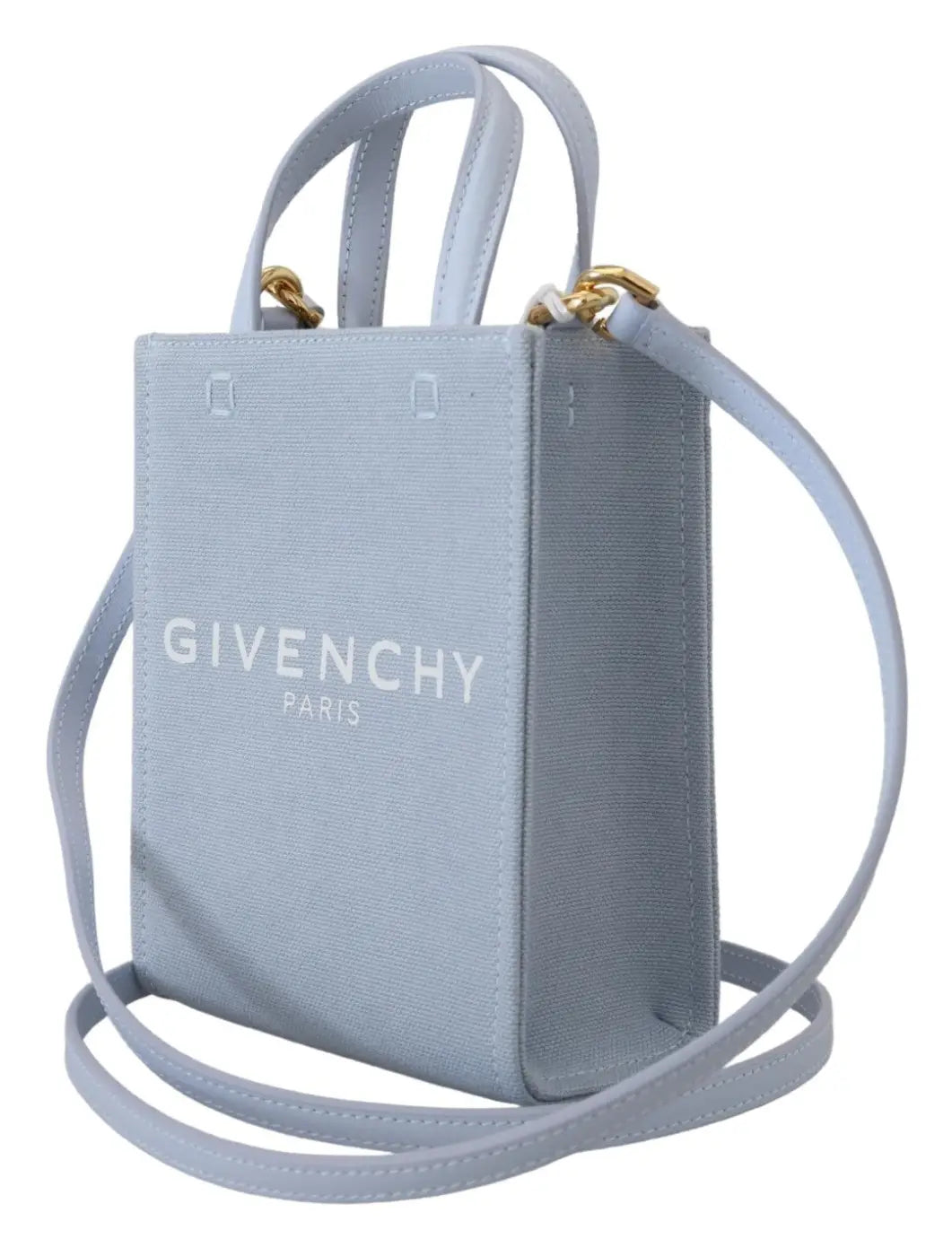 Givenchy - Blue Coated Canvas Vertical Cloud Mini Shoulder Bag