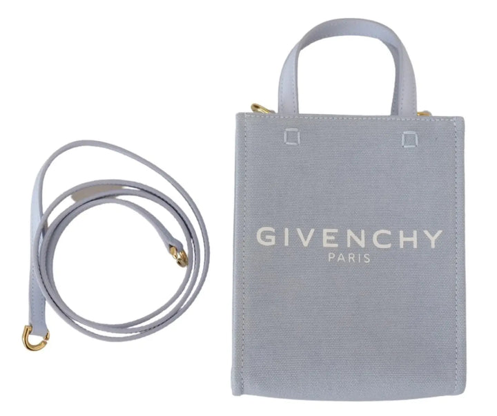 Givenchy - Blue Coated Canvas Vertical Cloud Mini Shoulder Bag