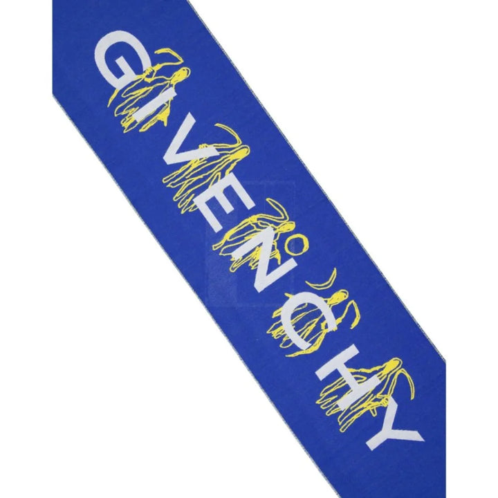 Givenchy Blue Silk Scarf