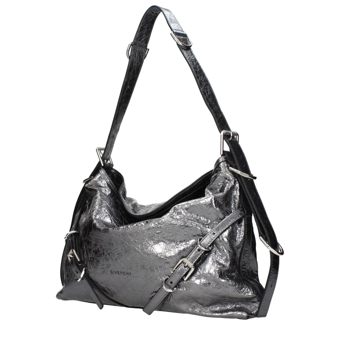 Givenchy Gray Leather Shoulder Bag