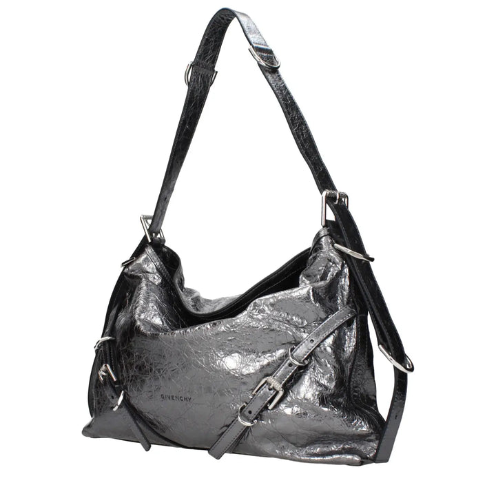 Givenchy Gray Leather Shoulder Bag