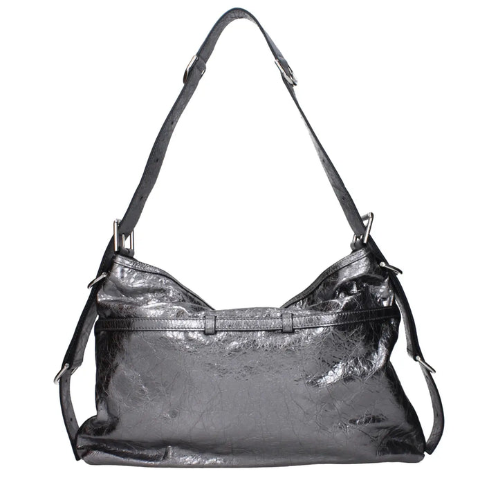 Givenchy Gray Leather Shoulder Bag