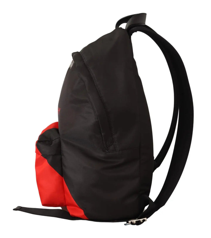 Givenchy Red &amp; Black Nylon Urban Backpack