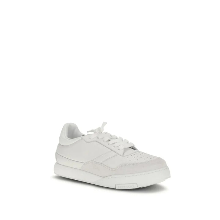 Givenchy White Calf Leather Bos Taurus Low Top Sneakers
