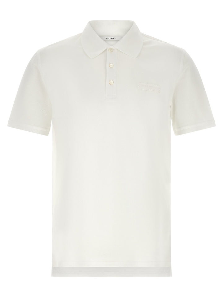 Givenchy White Cotton Polo Shirt