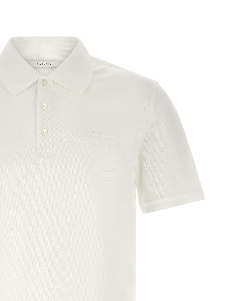 Givenchy White Cotton Polo Shirt