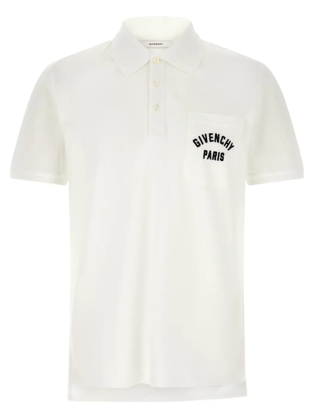 Givenchy White Cotton Polo Shirt