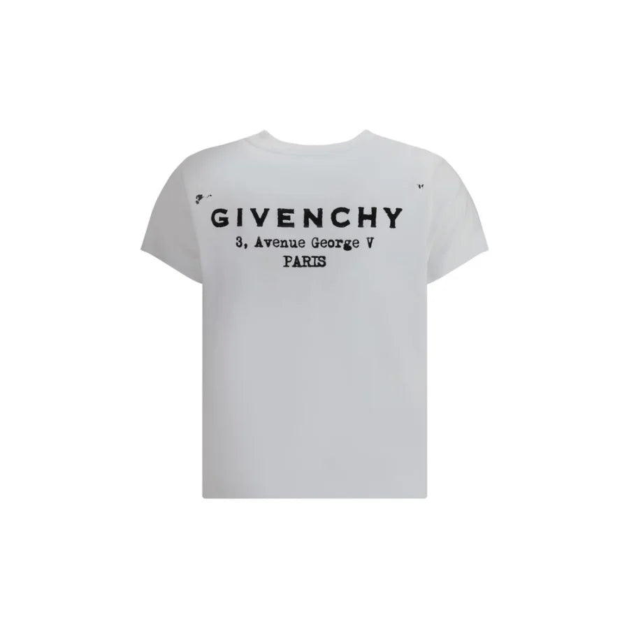Givenchy White Cotton T-Shirt
