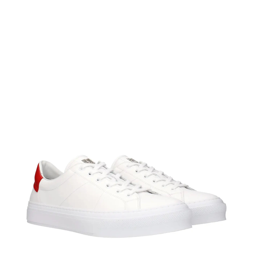 Givenchy White Leather Low Top Sneakers