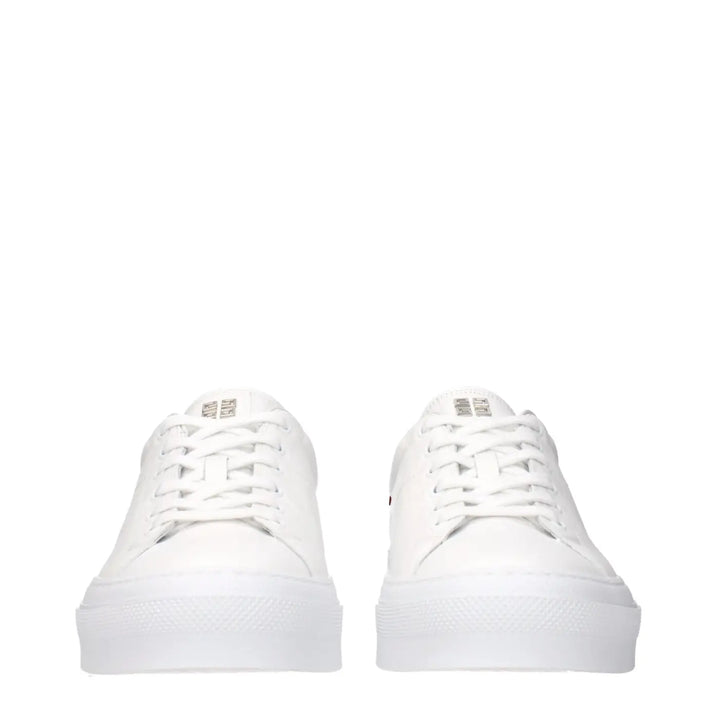 Givenchy White Leather Low Top Sneakers