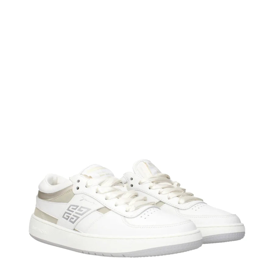 Givenchy White Leather Low Top Sneakers