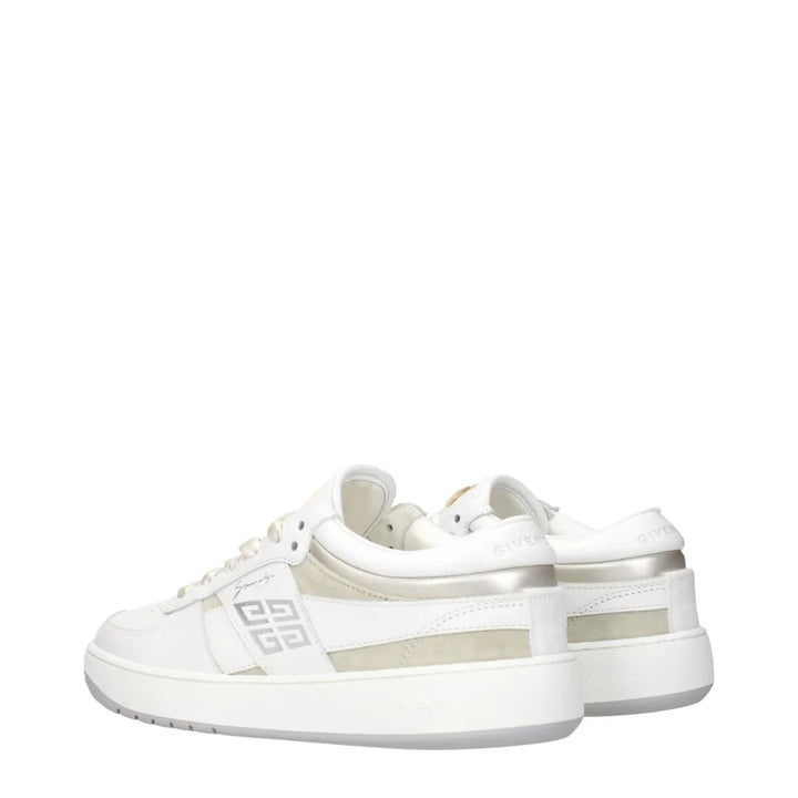 Givenchy White Leather Low Top Sneakers