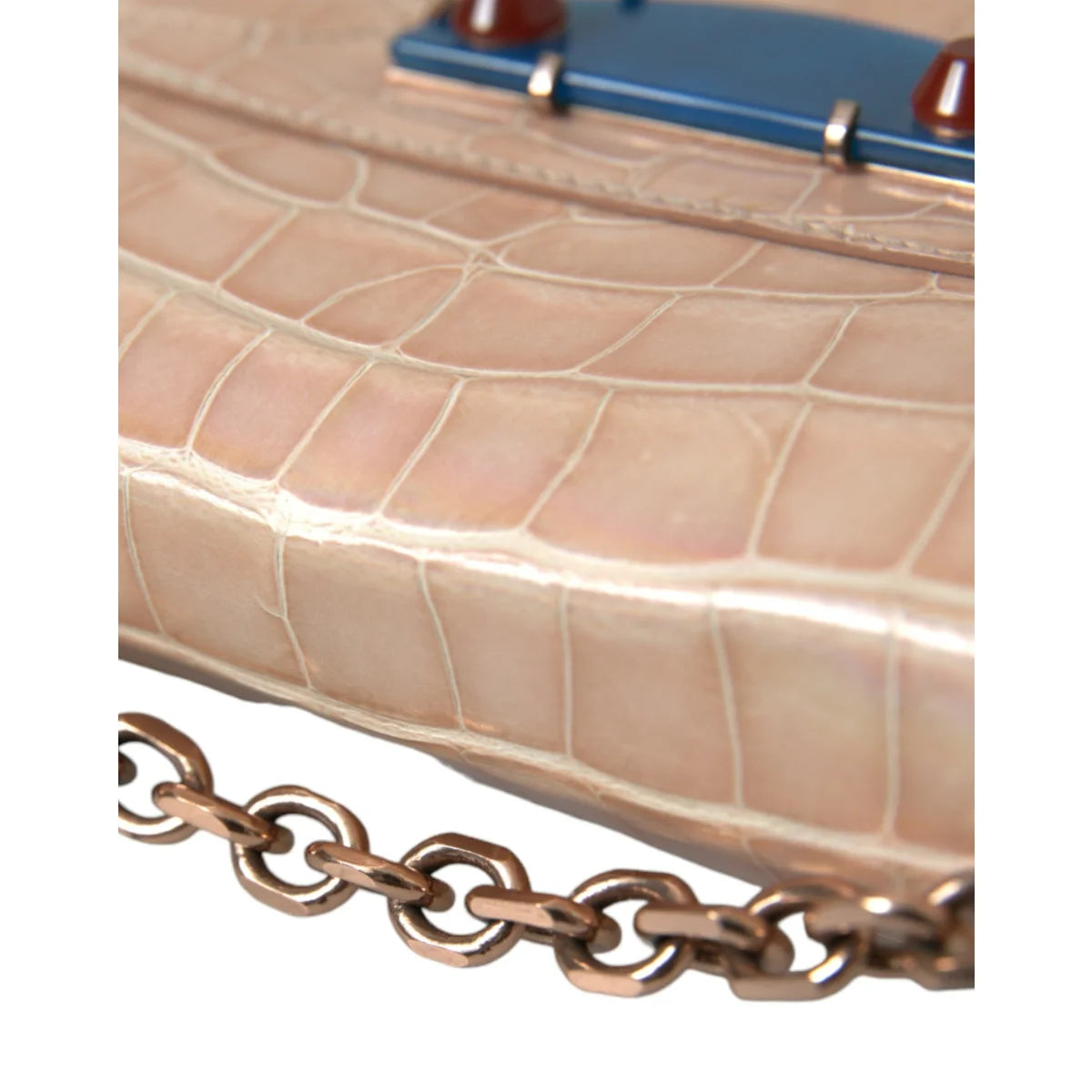 Glamorous Balenciaga Neo Classic Crocodile Leather Chain Mini Bag