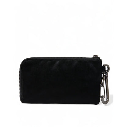 Glamorous Dolce Gabbana Black Nylon and Calfskin Pouch &