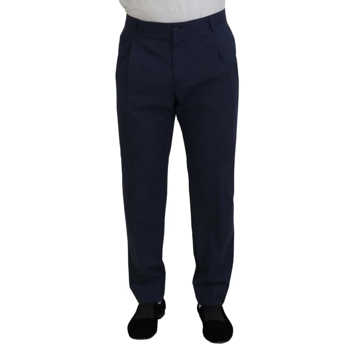 Glamorous Dolce Gabbana Dark Blue Chino Dress Pants &