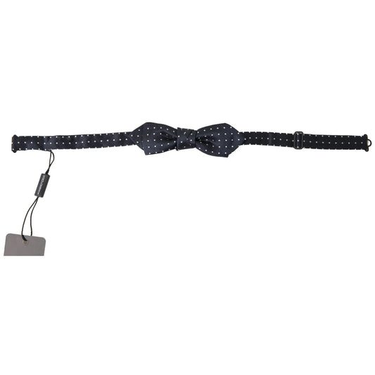 Glamorous Dolce Gabbana Silk Adjustable Bow Tie with Hook Clasp &