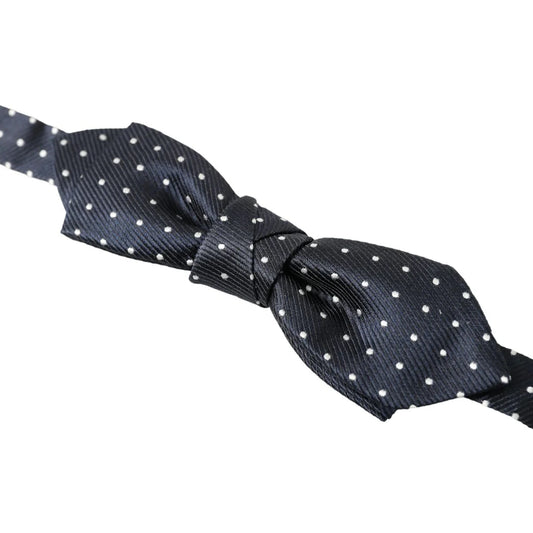 Glamorous Dolce Gabbana Silk Adjustable Bow Tie with Hook Clasp &