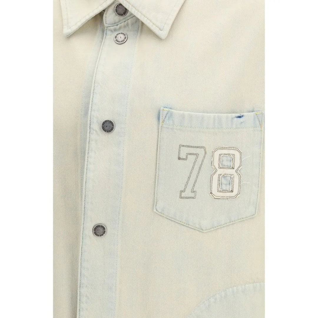 Golden Goose Beige Cotton Denim Jacket