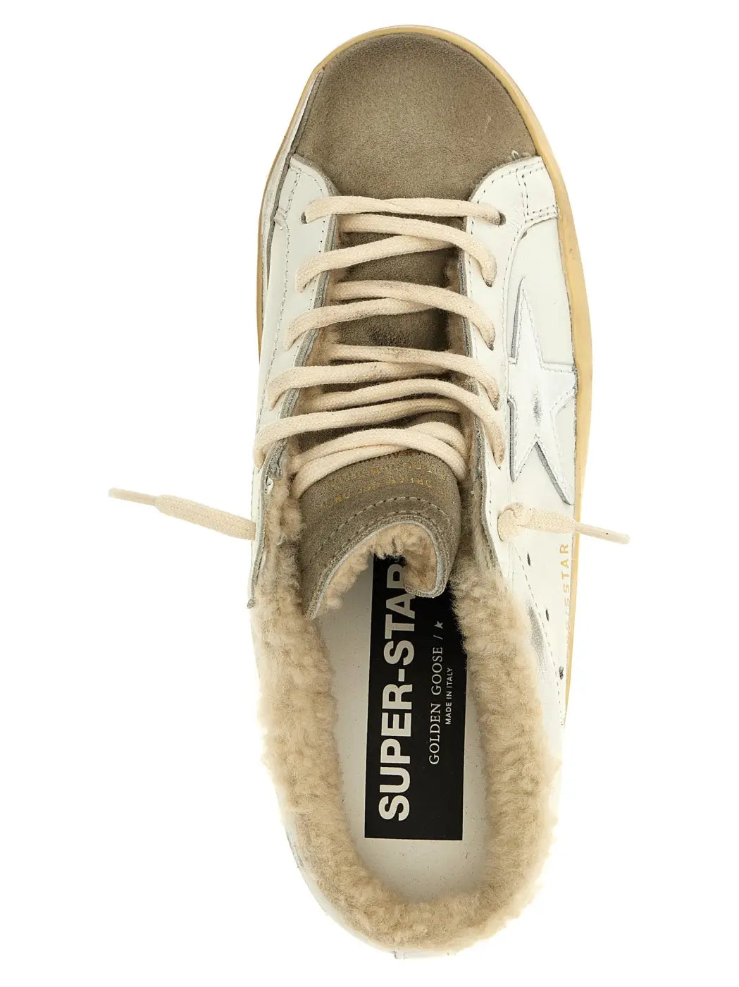 Golden Goose Beige Cowhide Low Top Sneakers