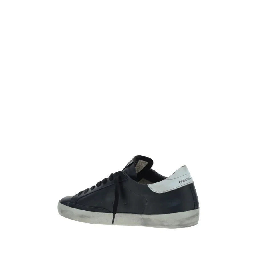 Golden Goose Black Calf Leather Bos Taurus Low Top Sneakers