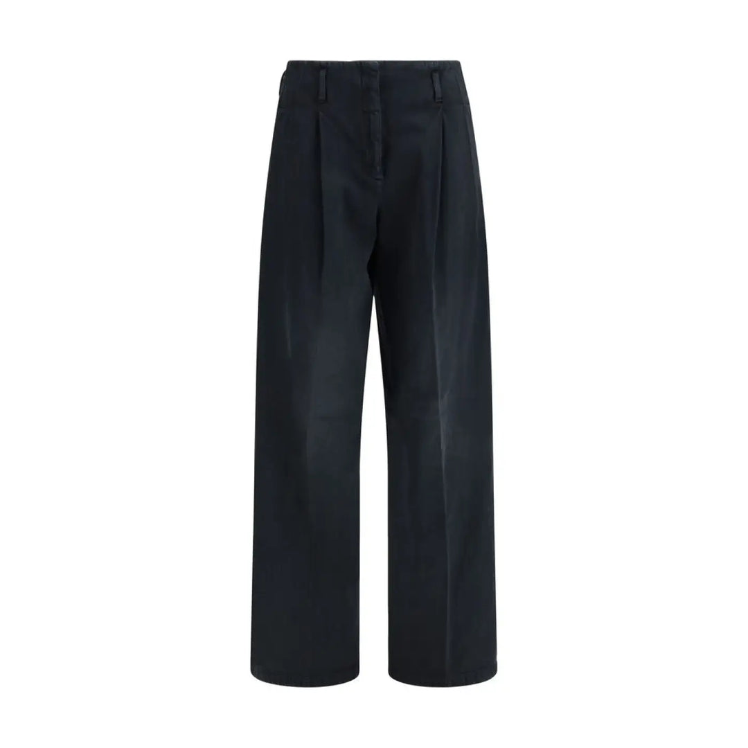 Golden Goose Black Cotton Casual Pants